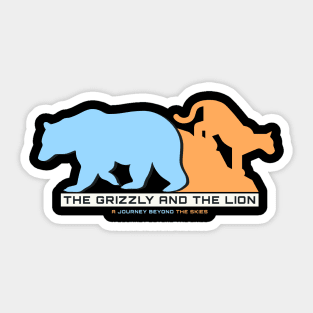 The Grizzly And The Lion Sticker